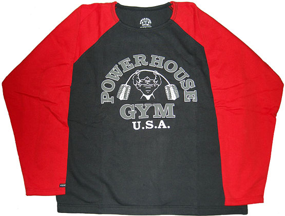 Реглан прямой черный с красным РН-012А (L)