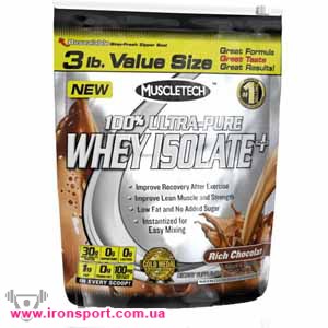 Протеїни 100% Ultra-Pure Whey Isolate Plus (1360 г) - спортивне харчування