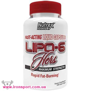 Для похудения, карнитин Lipo-6 Hers (120 кап) new - спортивное питание