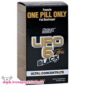Для похудения, карнитин Lipo-6 Black Hers Ultra Concentrate (60 кап) - спортивное питание