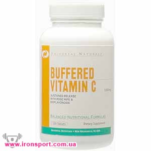 Вітаміни та комплекси Buffered Vitamin C (100 таб) - спортивне харчування