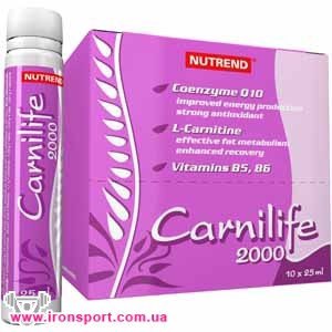 Для похудения, карнитин Carnilife 2000 (10 х 25 мл) - спортивное питание