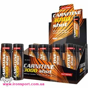 Для схуднення, карнітин Carnitine 3000 shot (60 мл) - спортивне харчування