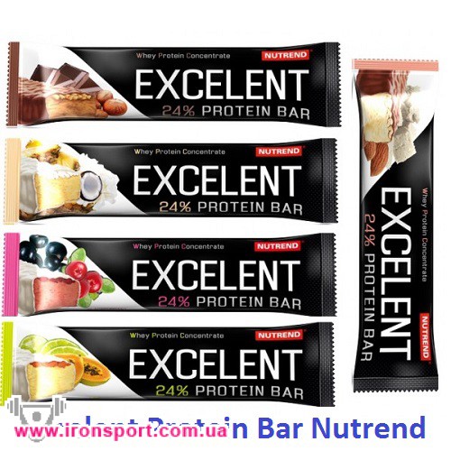 Батончики і напої Excelent Protein bar (85 г) - спортивне харчування