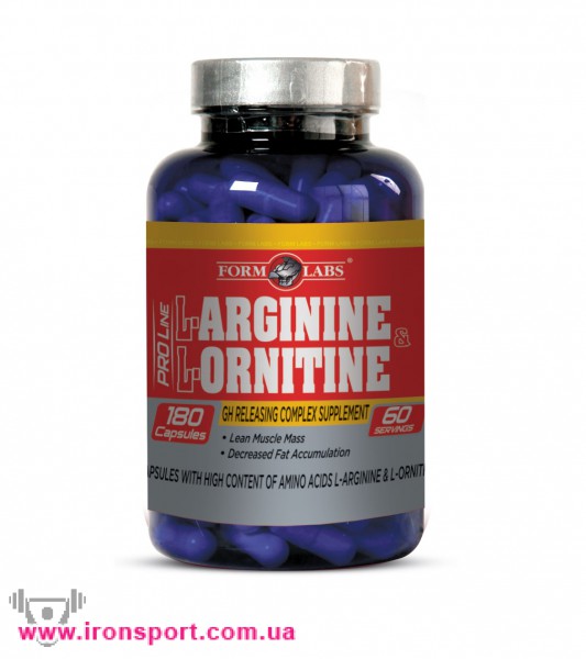Аминокислоты L-Argininе + L-Ornitinе (180 кап) - спортивное питание