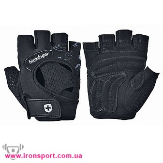 Спортивная одежда Женские перчатки Harbinger Flexfit черные (M) - спортивное питание