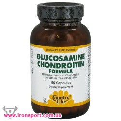 Для суглобів GLUCOSAMINE / CHONDROITIN FORMULA (90 кап) - спортивне харчування
