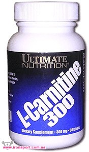 Для похудения, карнитин L-Carnitine 300 (60 таб) - спортивное питание