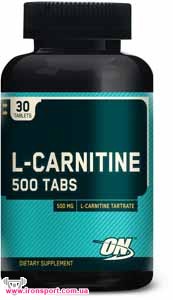 Для схуднення, карнітин L-Carnitine 500 Tabs (30 піг) - спортивне харчування