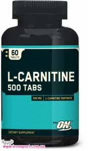 Для схуднення, карнітин L-Carnitine 500 Tabs (60 піг) - спортивне харчування