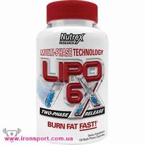 Для похудения, карнитин Lipo-6X (240 кап) - спортивное питание