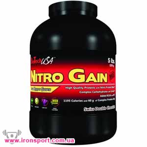 Гейнеры Nitro Gain (банка 2,27 кг) - спортивное питание