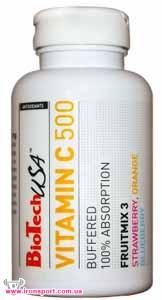 Вітаміни та комплекси Vitamin C 500 (120 таб) - спортивне харчування