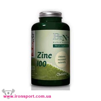 Вітаміни та комплекси Zinc 100 (100 таб) - спортивне харчування