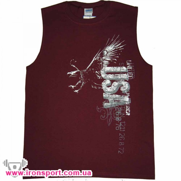 Спортивная одежда Майка бордовая (M, L) - спортивное питание