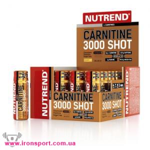 Для схуднення, карнітин Carnitine 3000 shot (20 x 60 мл) new - спортивне харчування