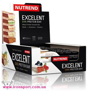 Батончики и напитки Excelent Protein bar (30 х 40 г) - спортивное питание