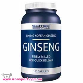 Енергетики Ginseng (100 кап) - спортивне харчування
