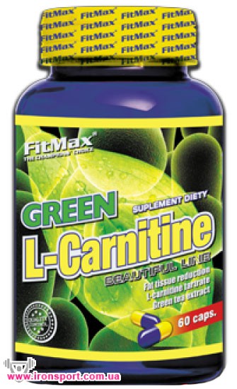 Для похудения, карнитин Green L-Carnitine (60 кап) - спортивное питание