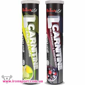 Для схуднення, карнітин L-Carnitine 500 mg Effervescent (20 таб) - спортивне харчування