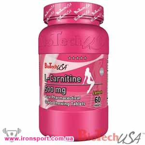 Для похудения, карнитин L-Carnitine 500 mg (60 таб) - спортивное питание