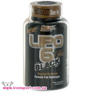 Для похудения, карнитин Lipo-6 Black Hers (120 кап) - спортивное питание