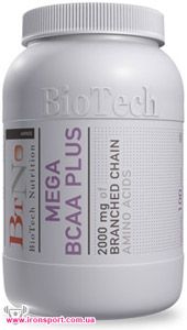 Аминокислоты Mega BCAA Plus (100 таб) - спортивное питание