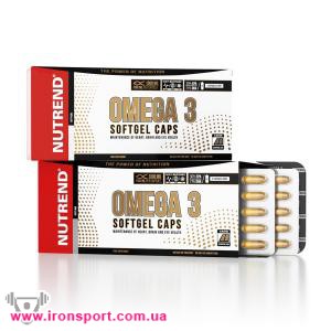 Витамины и комплексы Omega 3 Softgel Caps(120 кап) - спортивное питание