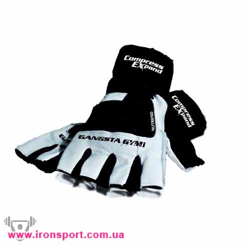 Спортивний одяг Рукавички Compress Expand з напульсником (S,М,L,XL) - спортивне харчування