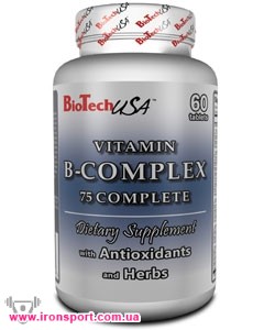 Витамины и комплексы Vitamin B-complex 75 complete (60 таб) - спортивное питание