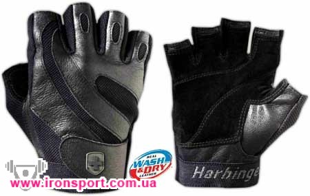 Спортивная одежда Мужские перчатки Harbinger Pro черные (XL) - спортивное питание