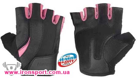 Спортивная одежда Женские перчатки Harbinger Pro черные/розовые (M) - спортивное питание