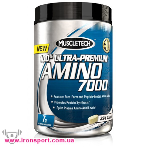 Аминокислоты 100% Ultra-Premium Amino 7000 (324 таб) - спортивное питание