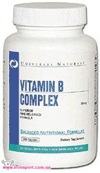 Вітаміни та комплекси Vitamin B Complex (100 таб) - спортивне харчування